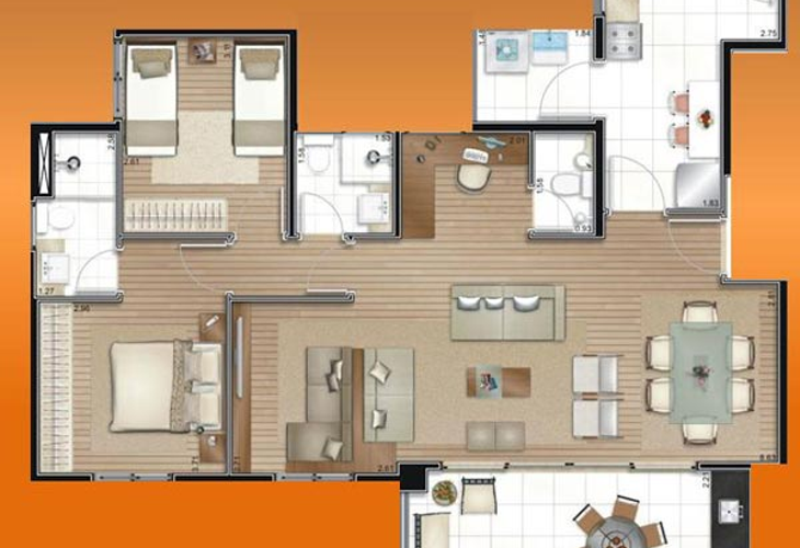 Apartamento à venda com 3 quartos, 94m² - Foto 7