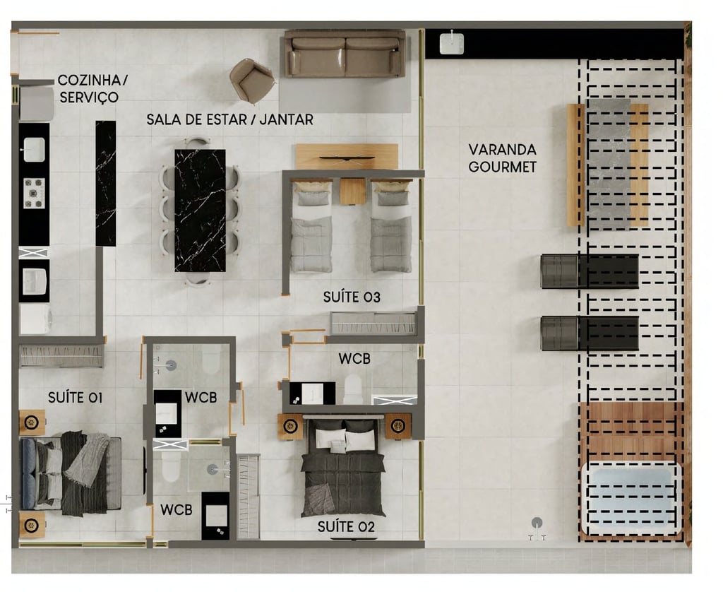 Apartamento à venda com 1 quarto, 6457m² - Foto 39