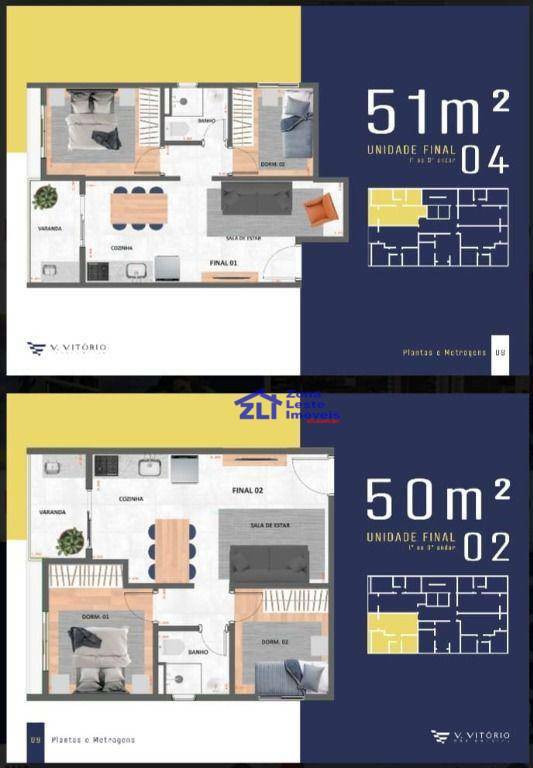 Apartamento à venda com 2 quartos, 51m² - Foto 4