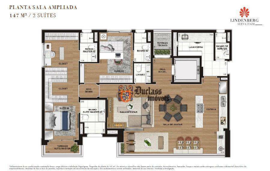 Apartamento à venda com 3 quartos, 147m² - Foto 12