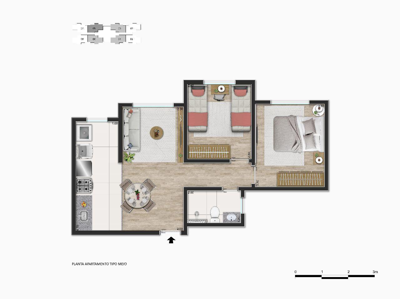 Apartamento à venda com 2 quartos, 64m² - Foto 13