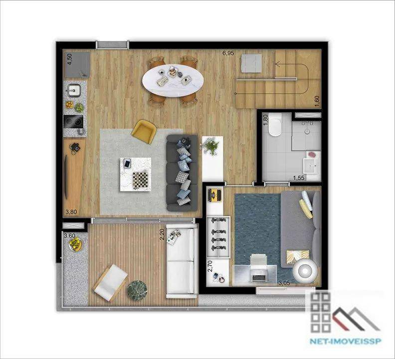 Cobertura para alugar com 1 quarto, 144m² - Foto 45