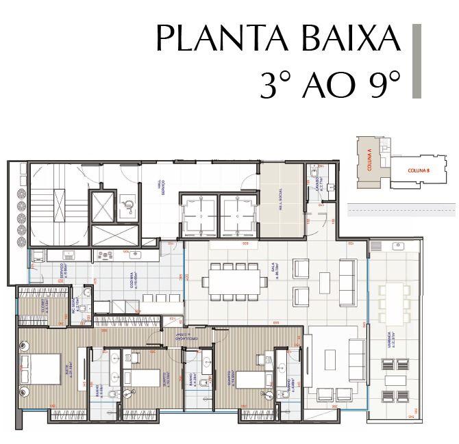 Apartamento à venda com 3 quartos, 189m² - Foto 7