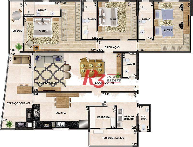 Apartamento à venda com 3 quartos, 166m² - Foto 30