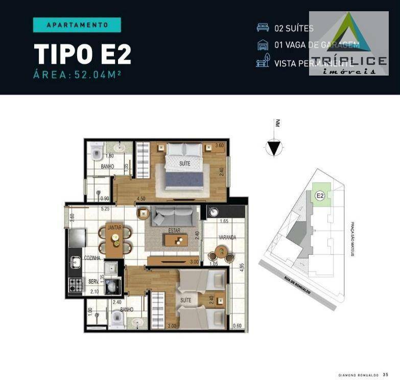 Apartamento à venda com 2 quartos, 52m² - Foto 51