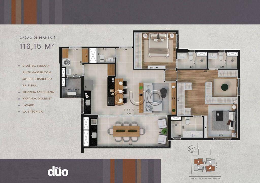 Apartamento à venda com 3 quartos, 116m² - Foto 38