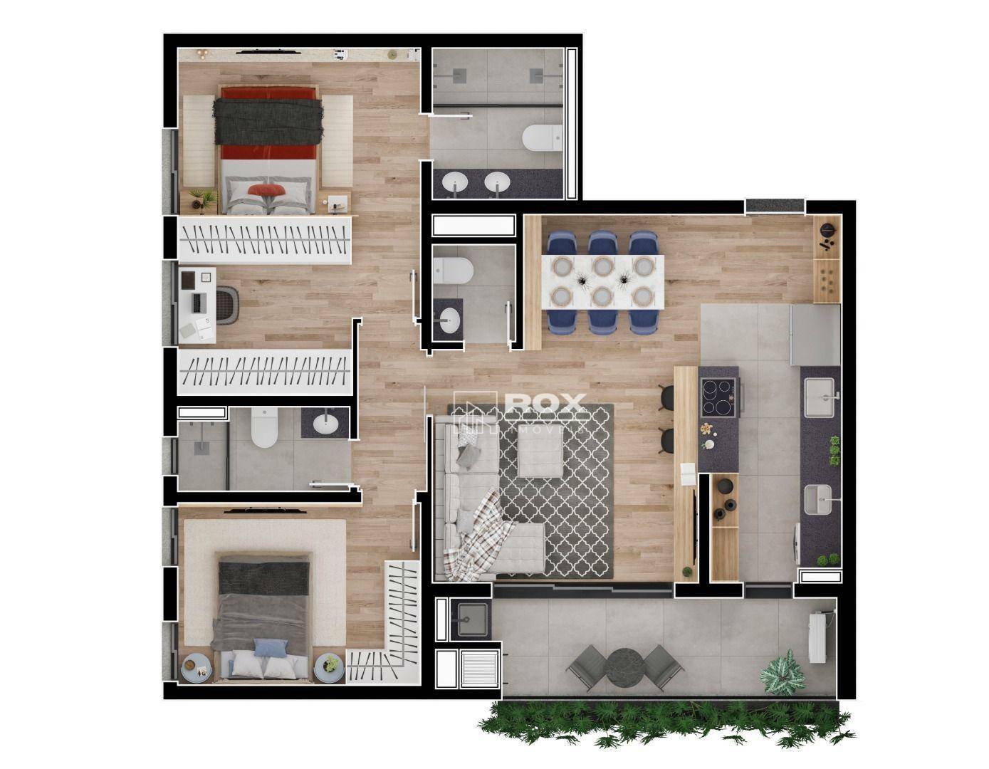 Apartamento à venda com 3 quartos, 88m² - Foto 4