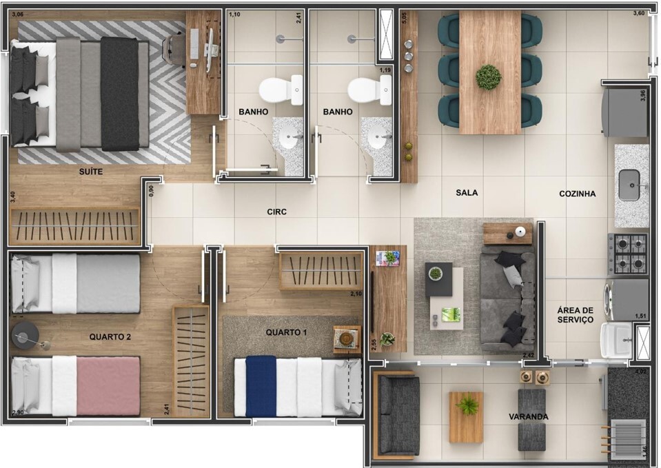 Apartamento à venda com 2 quartos, 489m² - Foto 22