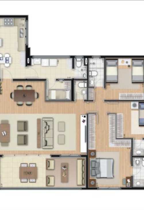 Apartamento à venda com 4 quartos, 156m² - Foto 3