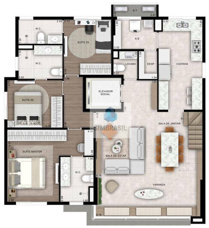 Apartamento à venda com 3 quartos, 129m² - Foto 10