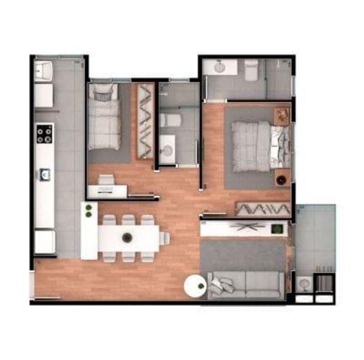 Apartamento à venda com 3 quartos, 66m² - Foto 9