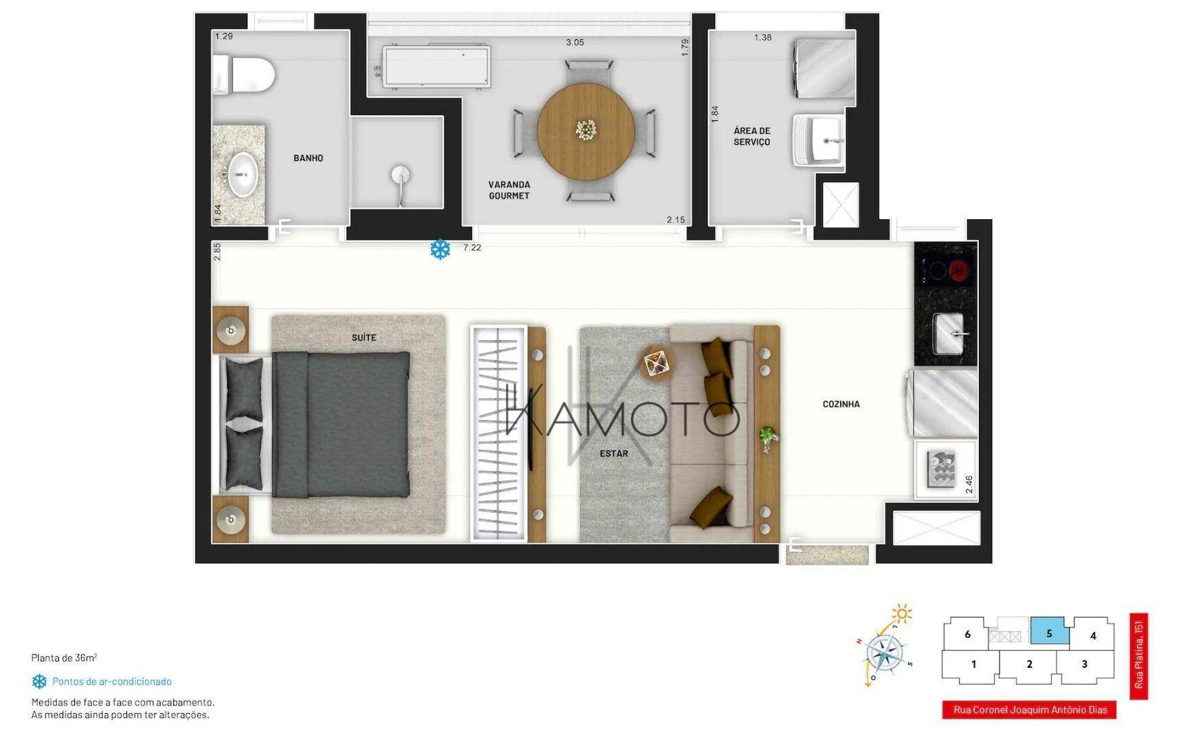 Apartamento à venda com 2 quartos, 66m² - Foto 9