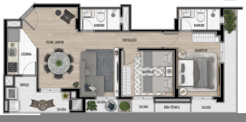 Apartamento à venda com 2 quartos, 4823m² - Foto 49