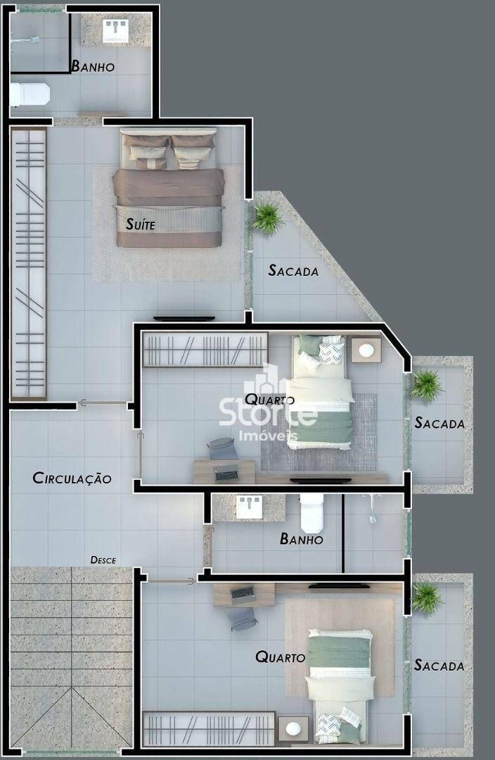 Casa à venda com 3 quartos, 164m² - Foto 7