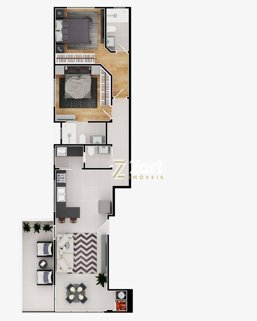 Apartamento à venda com 2 quartos, 86m² - Foto 7