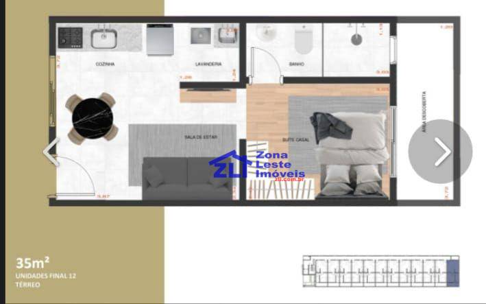 Apartamento à venda com 1 quarto, 34m² - Foto 19