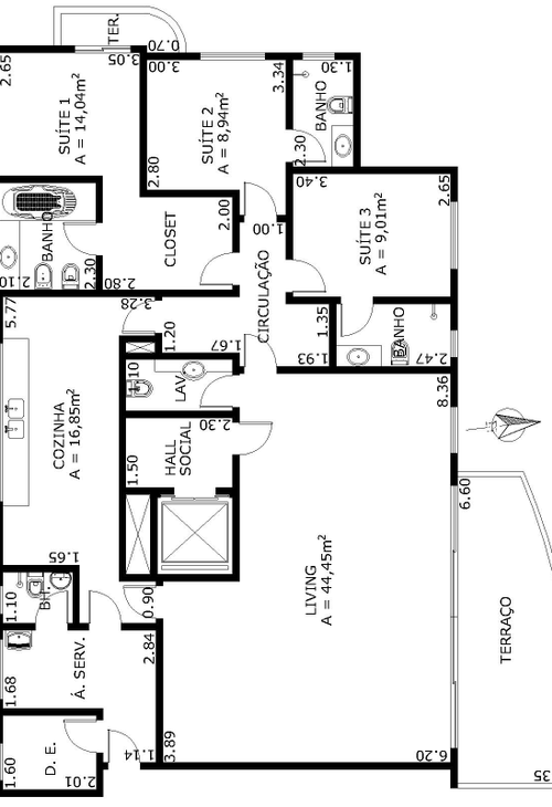 Apartamento à venda com 3 quartos, 166m² - Foto 14