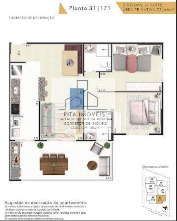 Apartamento à venda com 2 quartos, 75m² - Foto 14