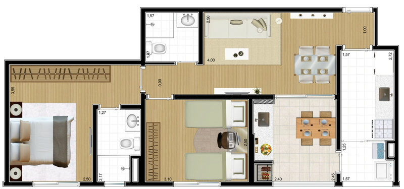 Apartamento à venda com 2 quartos, 57m² - Foto 16