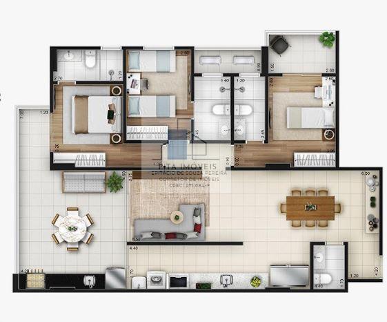 Apartamento à venda com 3 quartos, 126m² - Foto 30