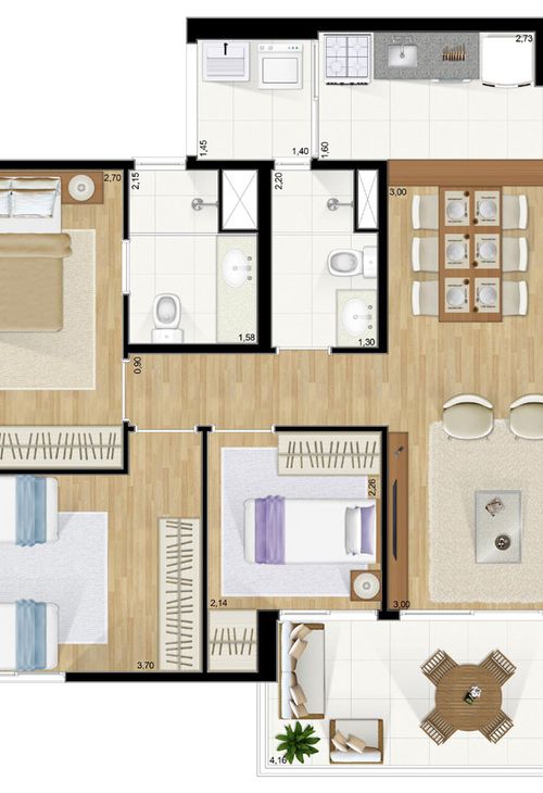 Apartamento à venda com 2 quartos, 76m² - Foto 12