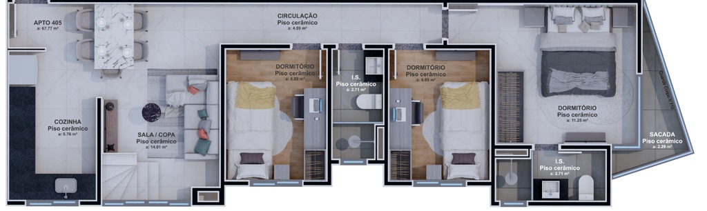 Apartamento à venda com 2 quartos, 57m² - Foto 23