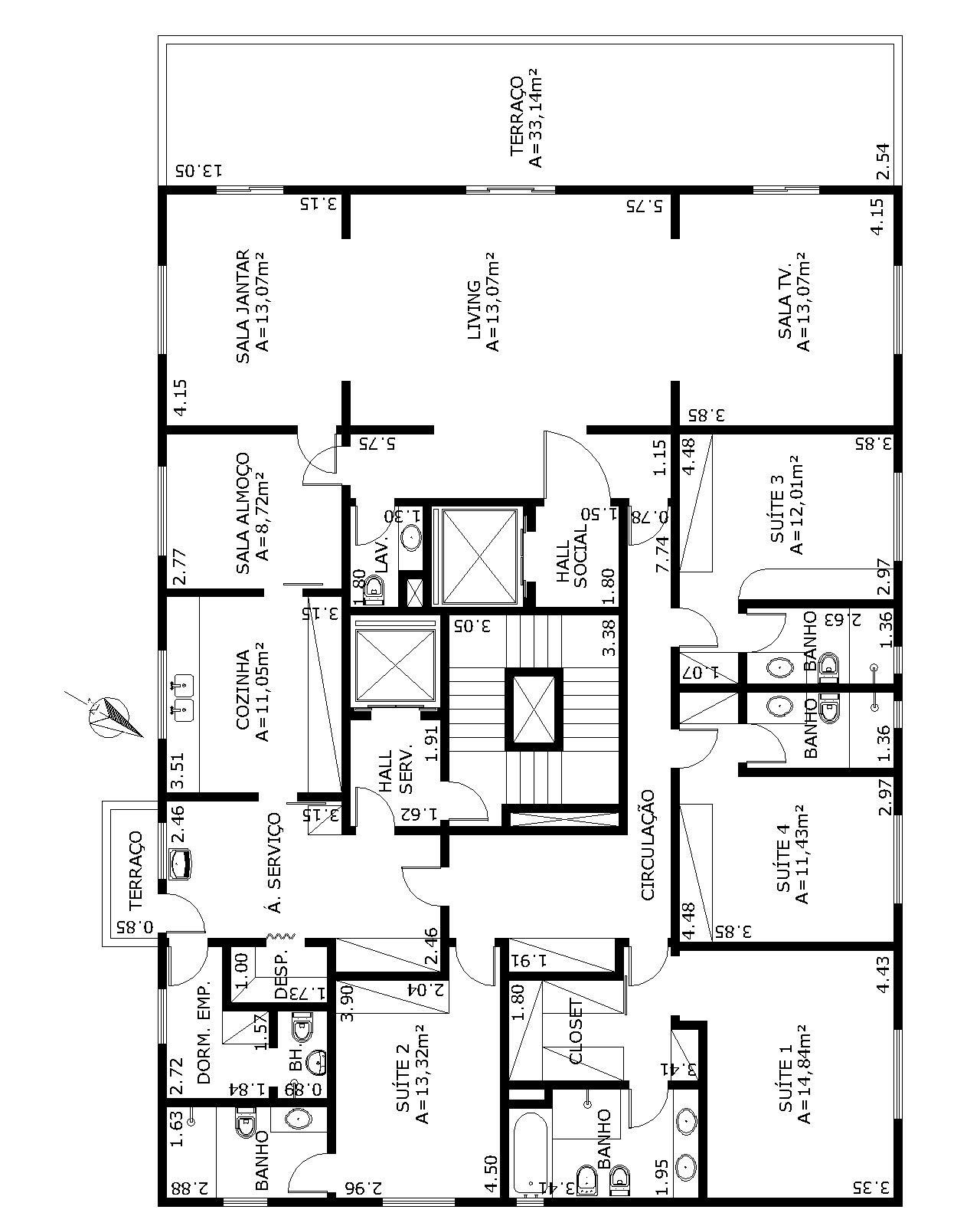 Apartamento à venda com 4 quartos, 254m² - Foto 15