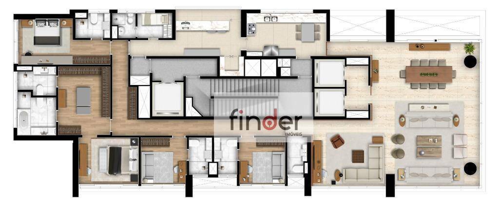 Apartamento à venda com 4 quartos, 314m² - Foto 10