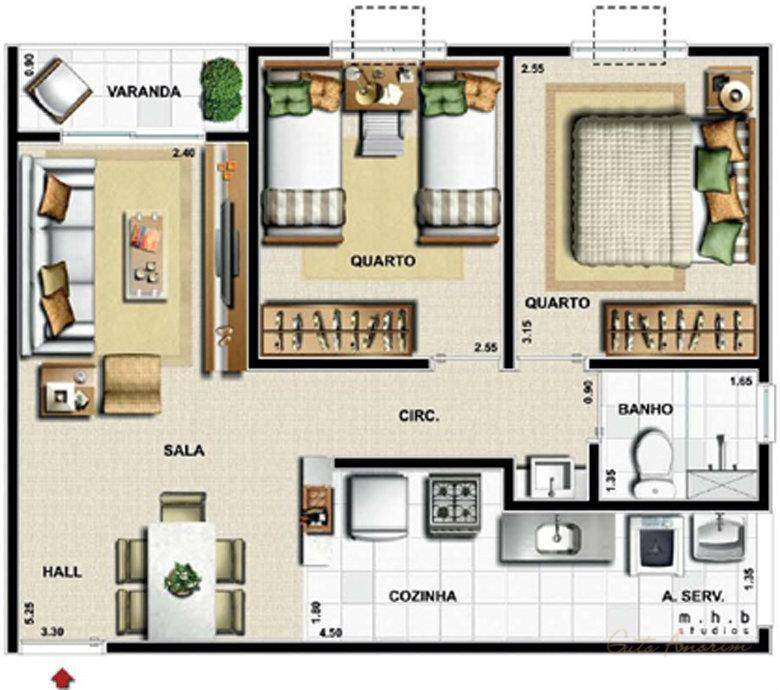 Apartamento à venda com 2 quartos, 51m² - Foto 29