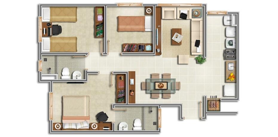 Apartamento à venda com 3 quartos, 72m² - Foto 62