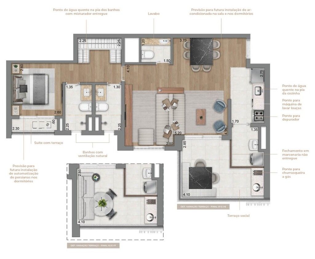 Apartamento à venda com 3 quartos, 123m² - Foto 8