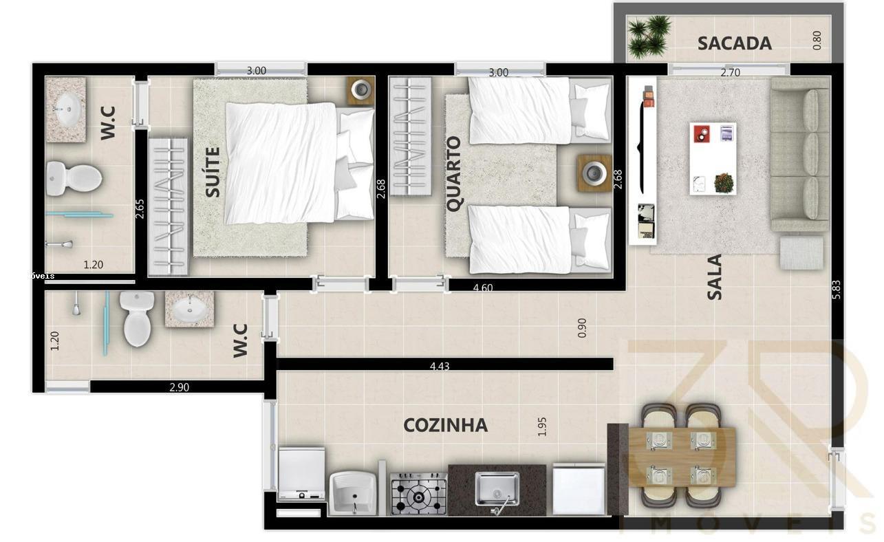 Apartamento à venda com 2 quartos, 61m² - Foto 22