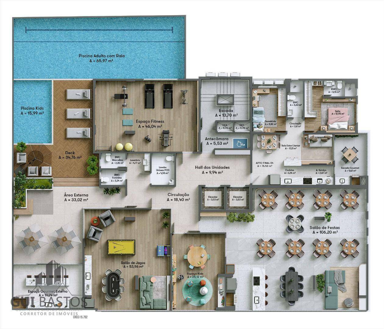 Apartamento, 2 quartos, 74 m² - Foto 9