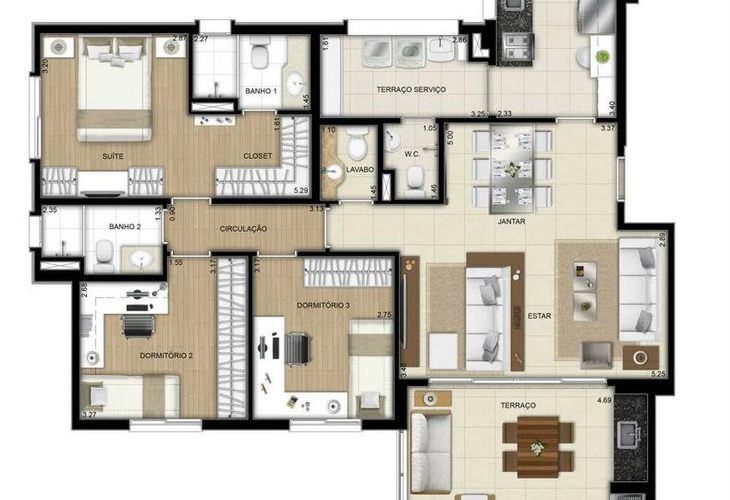 Apartamento à venda com 2 quartos, 109m² - Foto 5