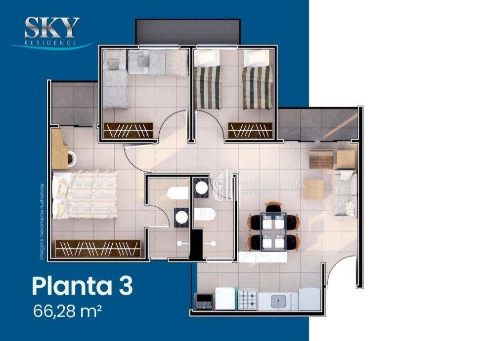 Apartamento à venda com 3 quartos, 66m² - Foto 18