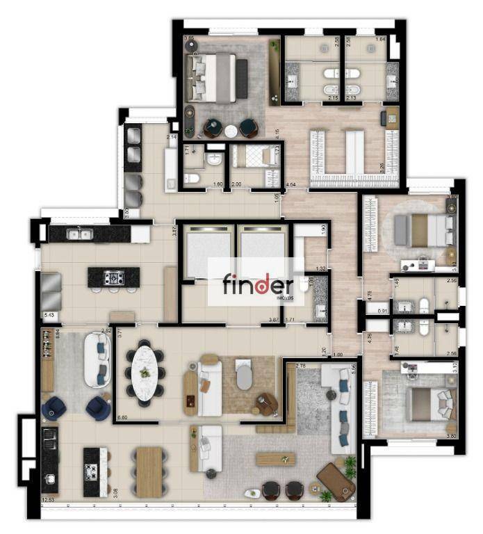 Apartamento à venda com 4 quartos, 346m² - Foto 45