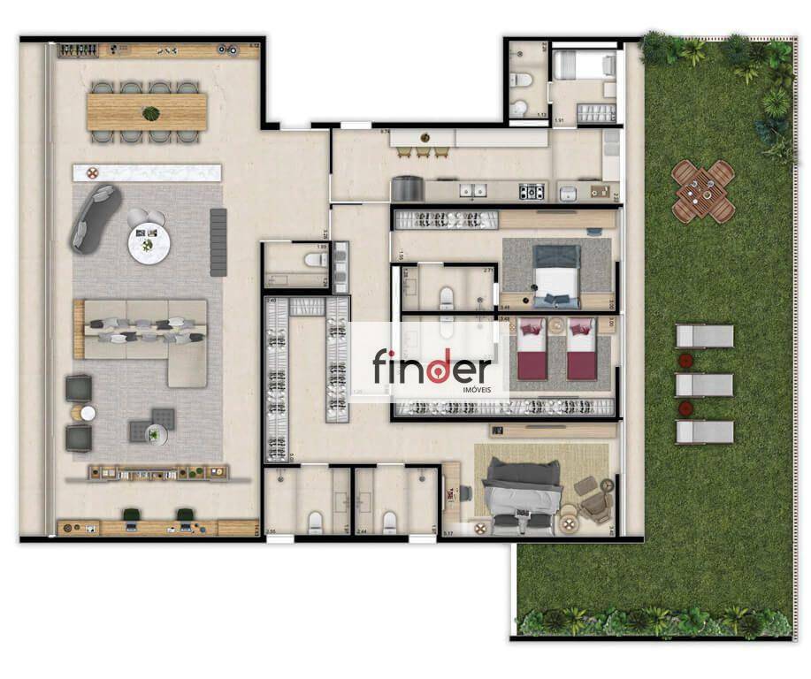 Apartamento à venda com 3 quartos, 333m² - Foto 34