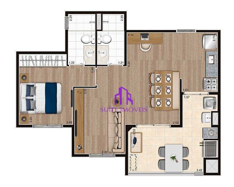 Apartamento à venda com 2 quartos, 54m² - Foto 27