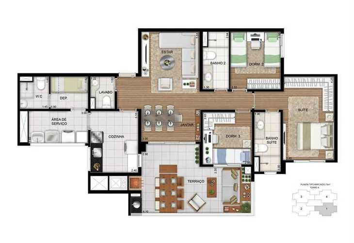 Apartamento à venda com 3 quartos, 110m² - Foto 13