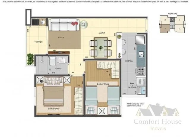 Apartamento à venda com 2 quartos, 51m² - Foto 13