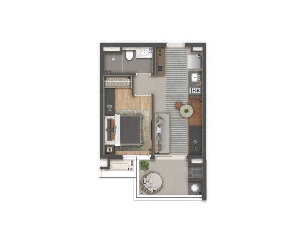 Apartamento à venda com 1 quarto, 38m² - Foto 24