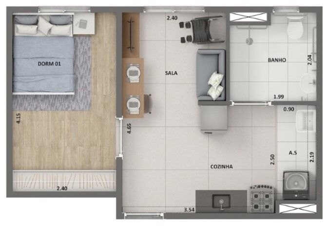 Kitnet e Studio à venda com 1 quarto, 23m² - Foto 26