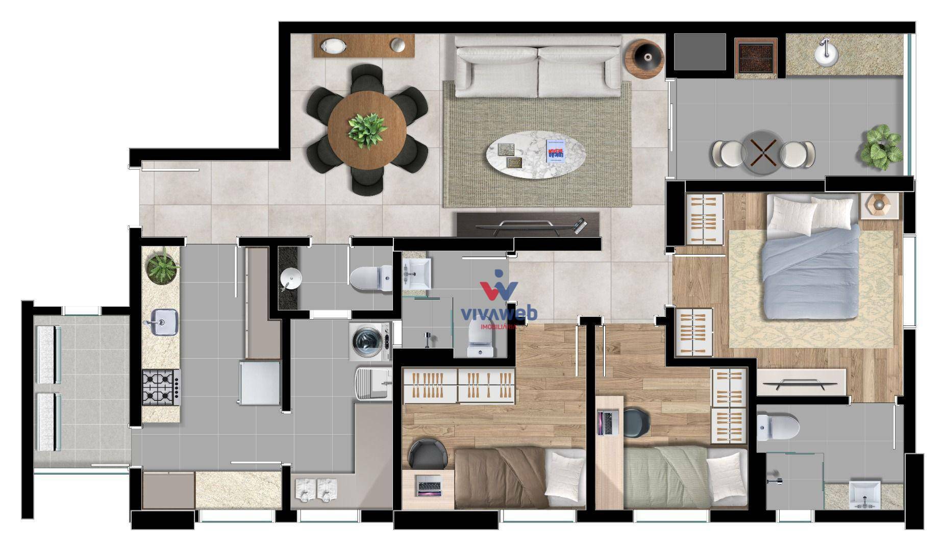 Apartamento à venda com 3 quartos, 96m² - Foto 90