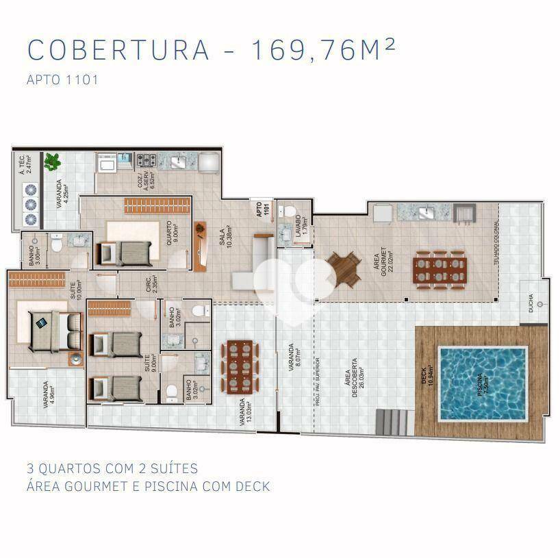 Apartamento à venda com 2 quartos, 69m² - Foto 7