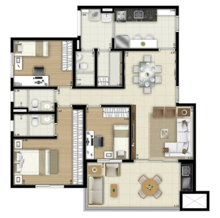 Apartamento à venda com 3 quartos, 72m² - Foto 11