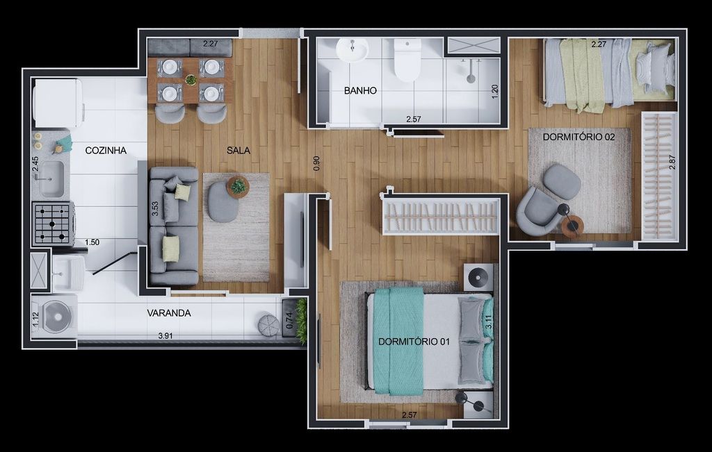 Apartamento à venda com 1 quarto, 29m² - Foto 23