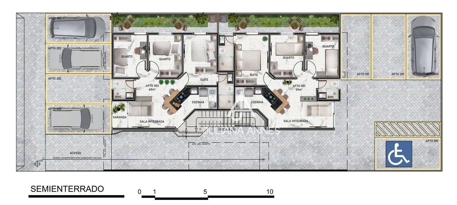 Apartamento à venda com 3 quartos, 60m² - Foto 5