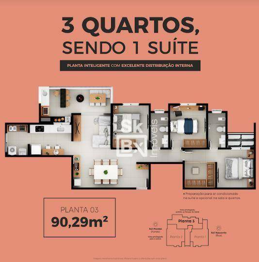 Apartamento à venda com 3 quartos, 90m² - Foto 11