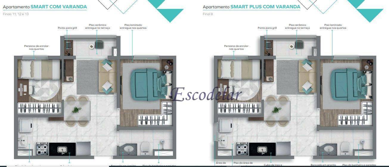 Apartamento à venda com 2 quartos, 42m² - Foto 29