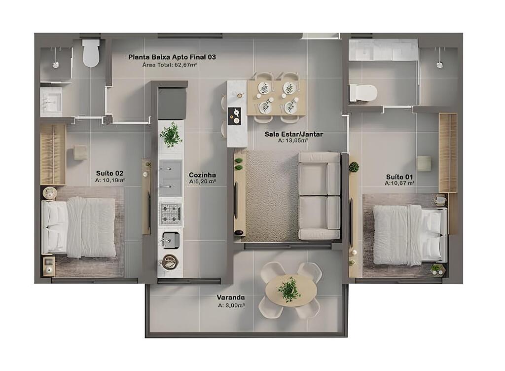 Apartamento à venda com 3 quartos, 8132m² - Foto 27